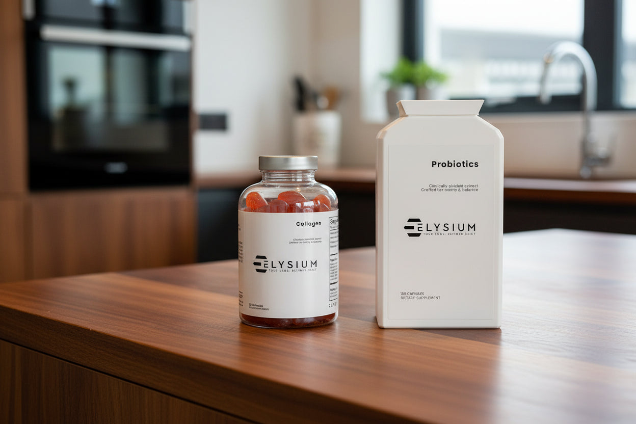 Gut & Glow Stack: Probiotic Capsules + Marine Collagen Gummies for Digestion, Skin & Joint Support