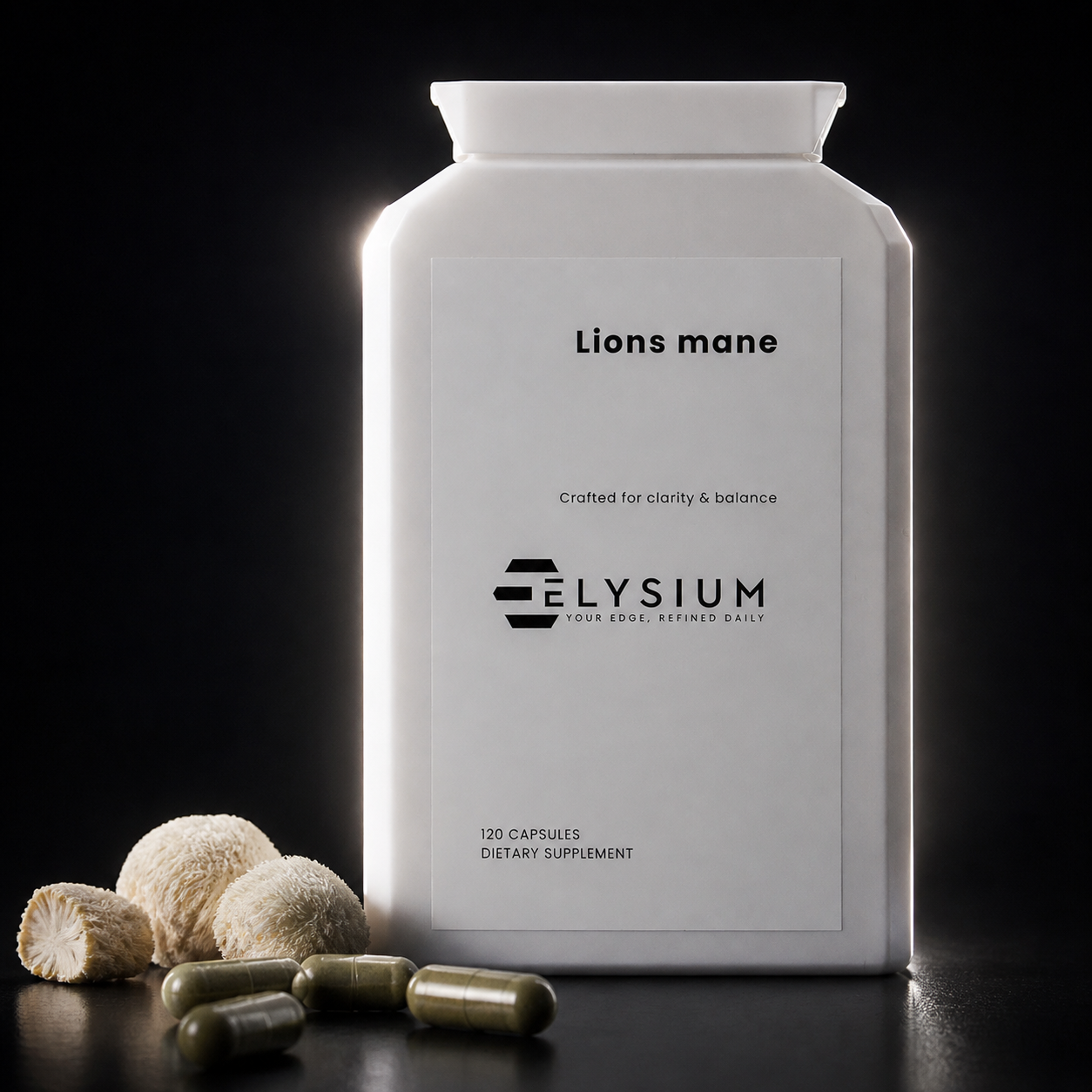 Lion's Mane 1500mg 120 Capsules — Elysium Supplements UK